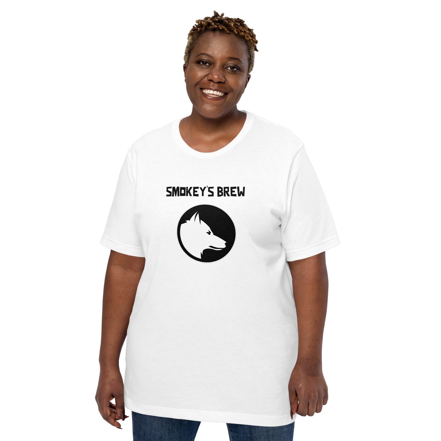 Smokey's Brew White Unisex T-shirt