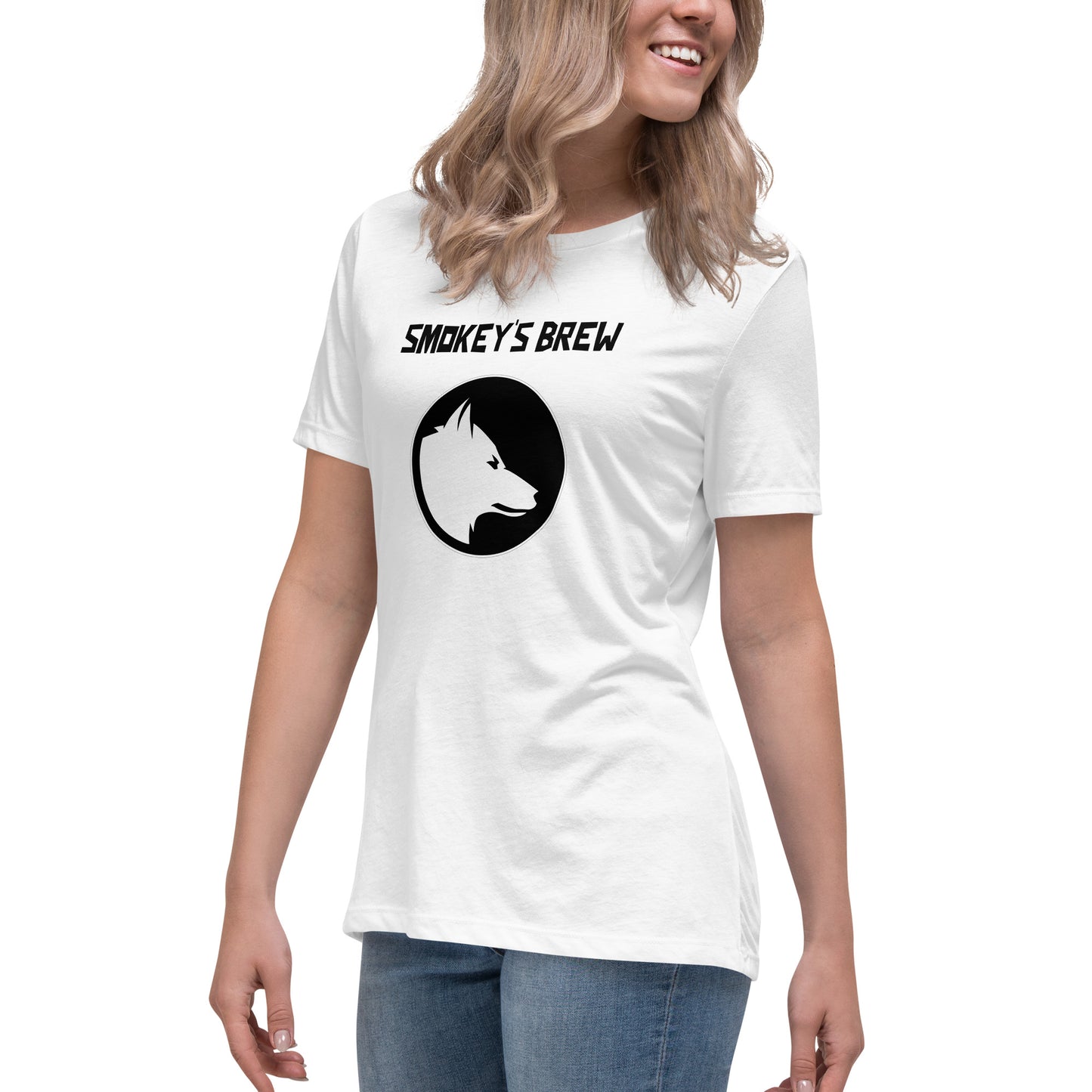 Smokey's Brew Women's Relaxed White T-Shirt